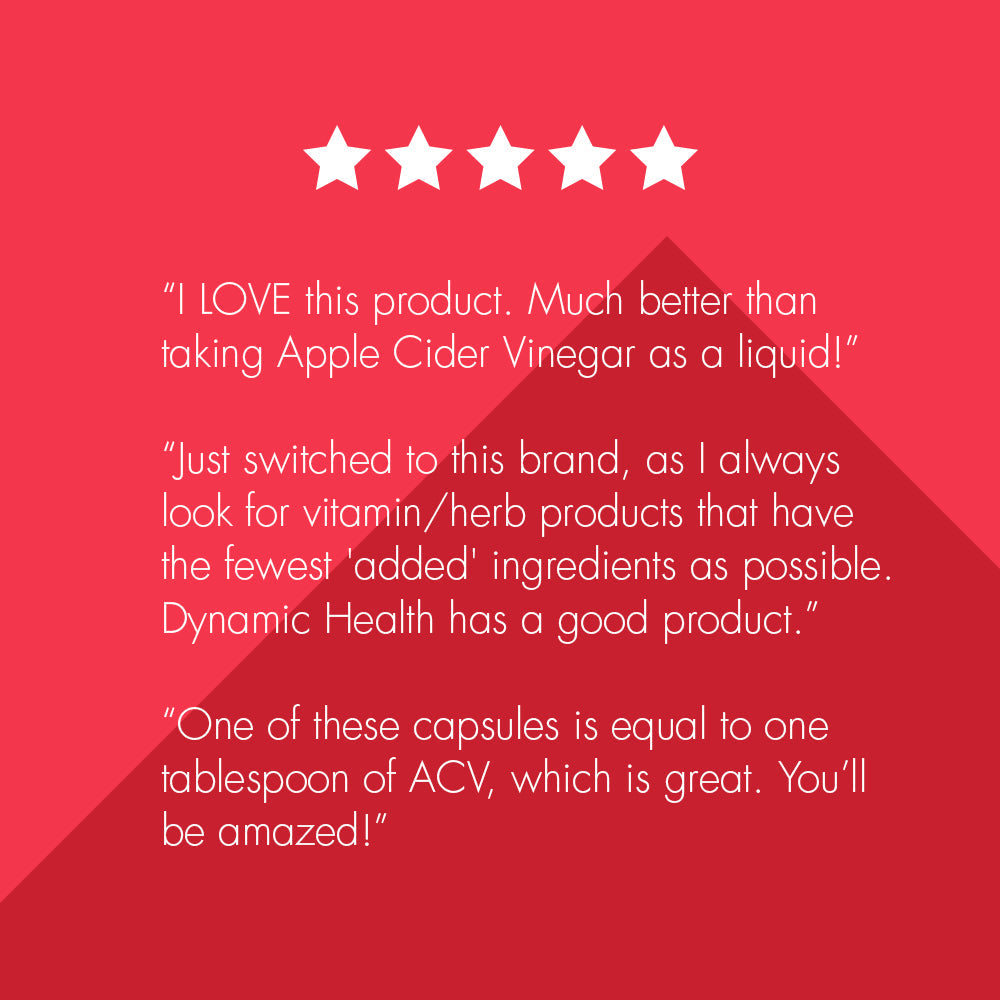 Dynamic Health Apple Cider Vinegar Complete with Apple Pectin | Vegetarian, No Gluten or Artificial Ingredients | 90 Vegetarian Capsules