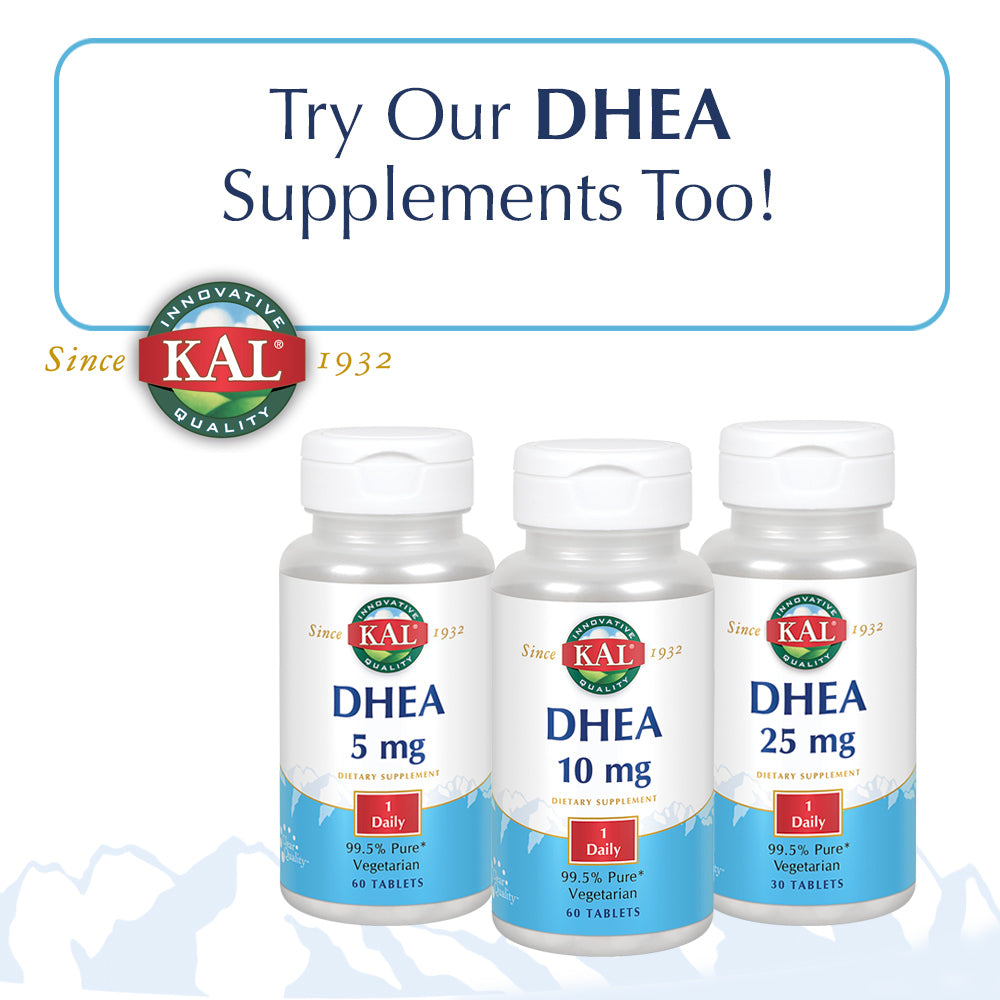 KAL 7-Keto DHEA 50 mg | Healthy Weight Management Support for Men & Women | ActivTab Rapidly Disintegrating Tablets | Lab Verified | 30 Tablets