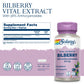 Solaray Bilberry Berry Extract 60 mg | Powerful Antioxidant | Healthy Vision & Circulation Support | 60 VegCaps