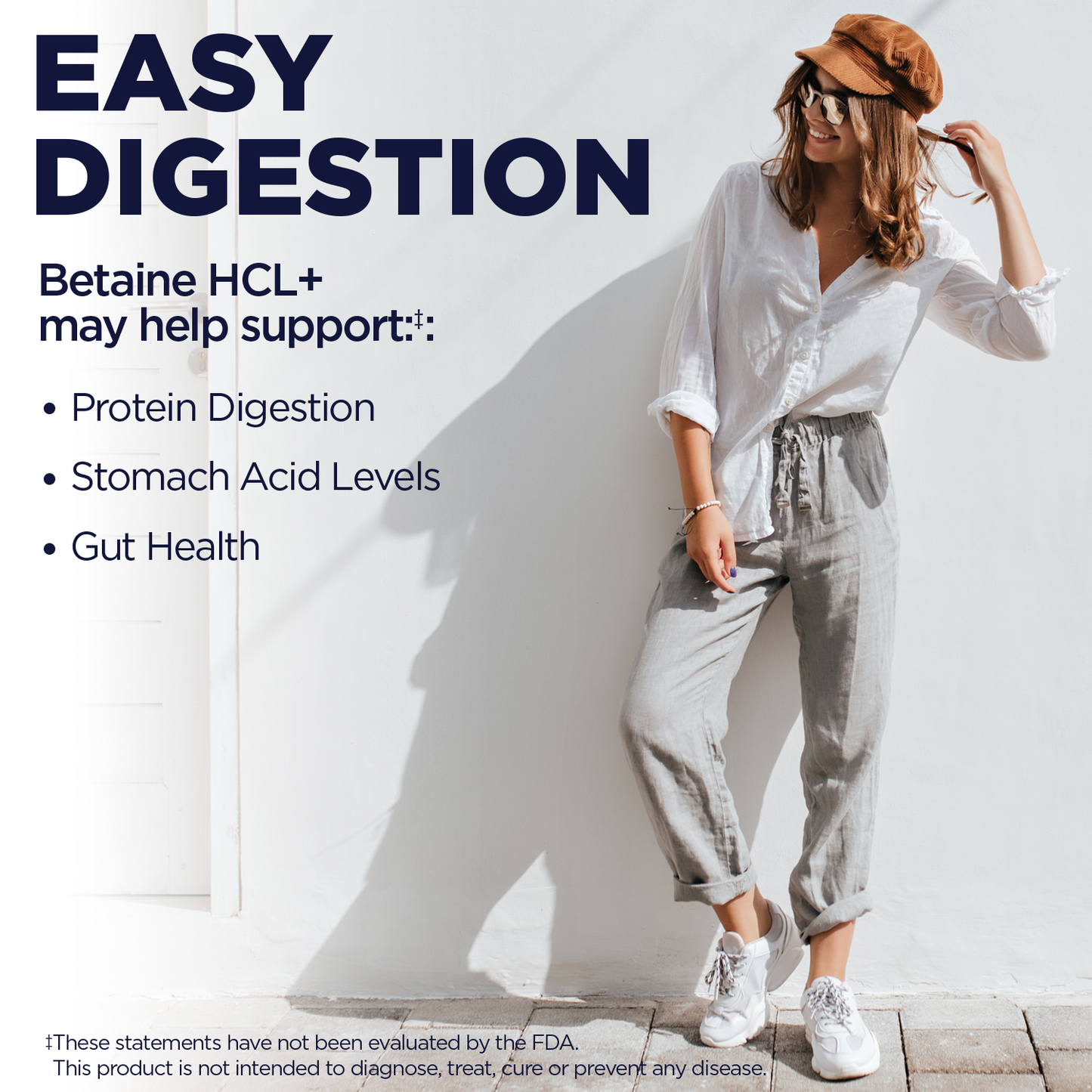 KAL Betaine HCL with Pepsin, Digestive Health Supplement with 250mg Betaine Hydrochloride Plus 130mg Pepsin, Gluten Free, Non-GMO, 60-Day Guarantee, Rapid Disintegration Tablets, 250 Servings, 250ct