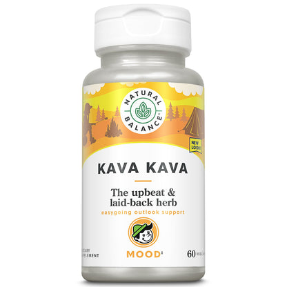 Natural Balance Kava Kava Root | Natural Supplement Helps Support Relaxation & Stress Reduction | 60 Veggie Capsules