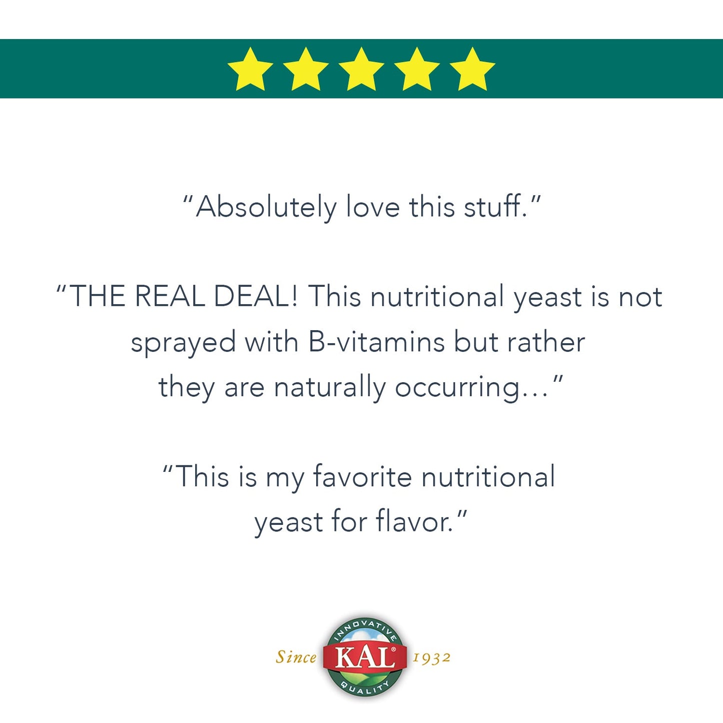 KAL Imported Nutritional Yeast Flakes, Unfortified & Unsweetened Fine Flakes, 100% Natural Source of Amino Acids & B Vitamins, Great Nutty Flavor, Non-GMO & Vegan