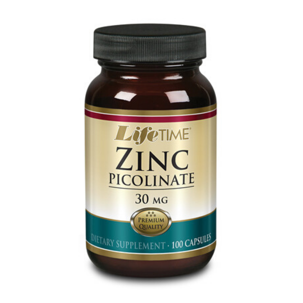 LIFETIME Zinc Picolinate, Capsule (Btl-Glass) 30mg | 100ct