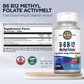 KAL B-6 B-12 Methyl Folate ActivMelt | Healthy Heart & Energy Support | Natural Mixed Berry Flavor | Active, Coenzyme Forms | 60 Micro Tablets