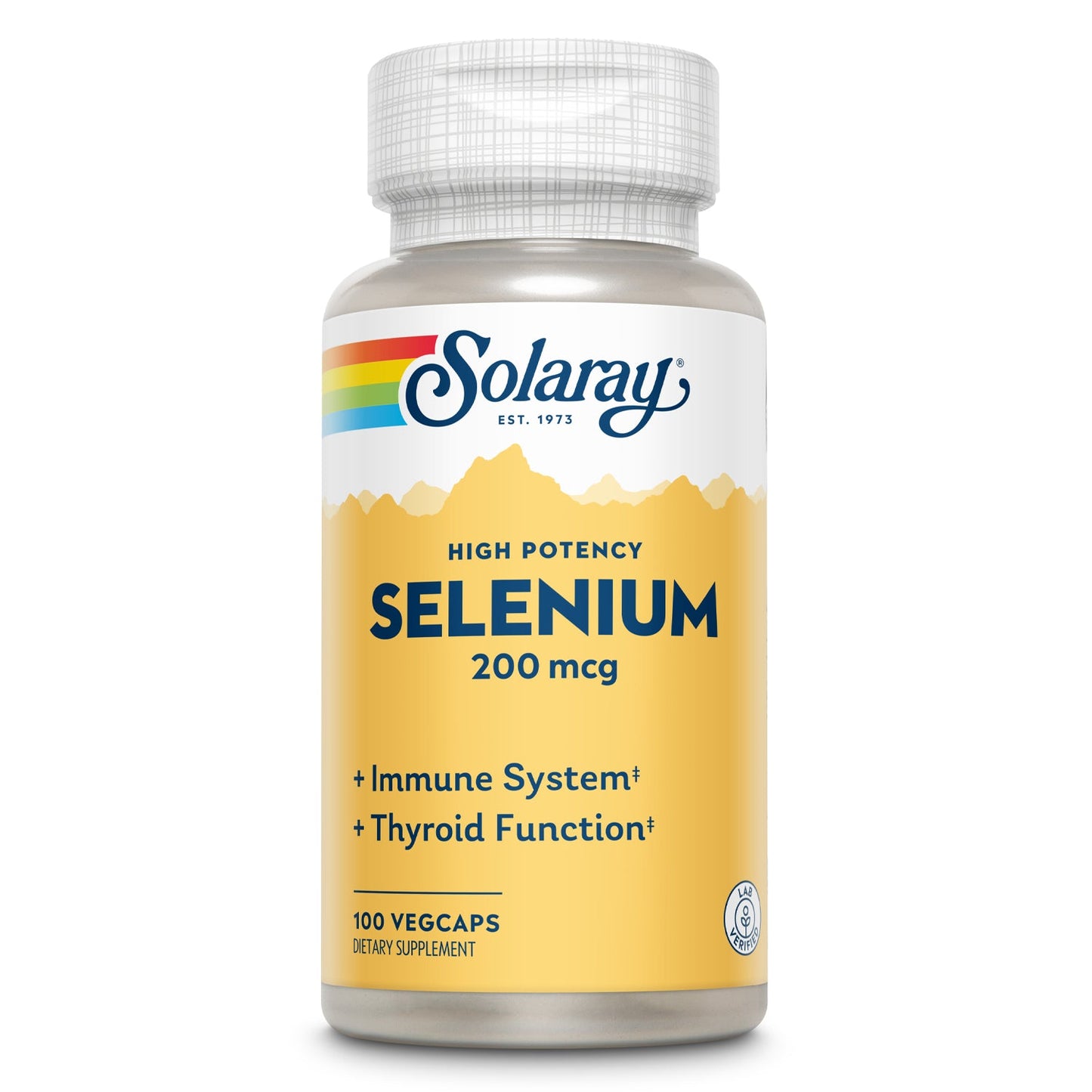 Solaray Selenium, High Potency, Healthy Immune System, Thyroid Function & Antioxidant Support, 100 VegCaps