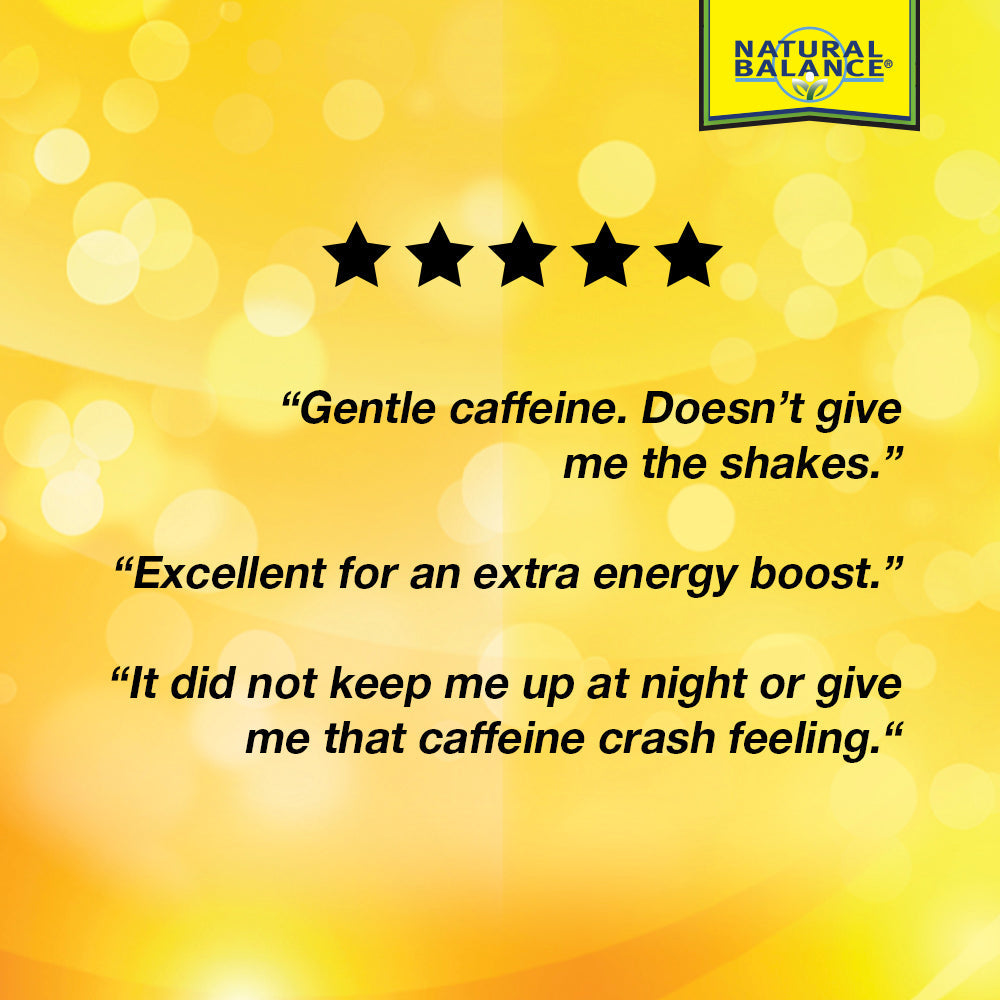 Natural Balance Extra Strength Guarana Supplement | Energy & Metabolism Formula with Korean Ginseng, Gotu Kola & Passion Flower | Vegan | 60 VegCaps