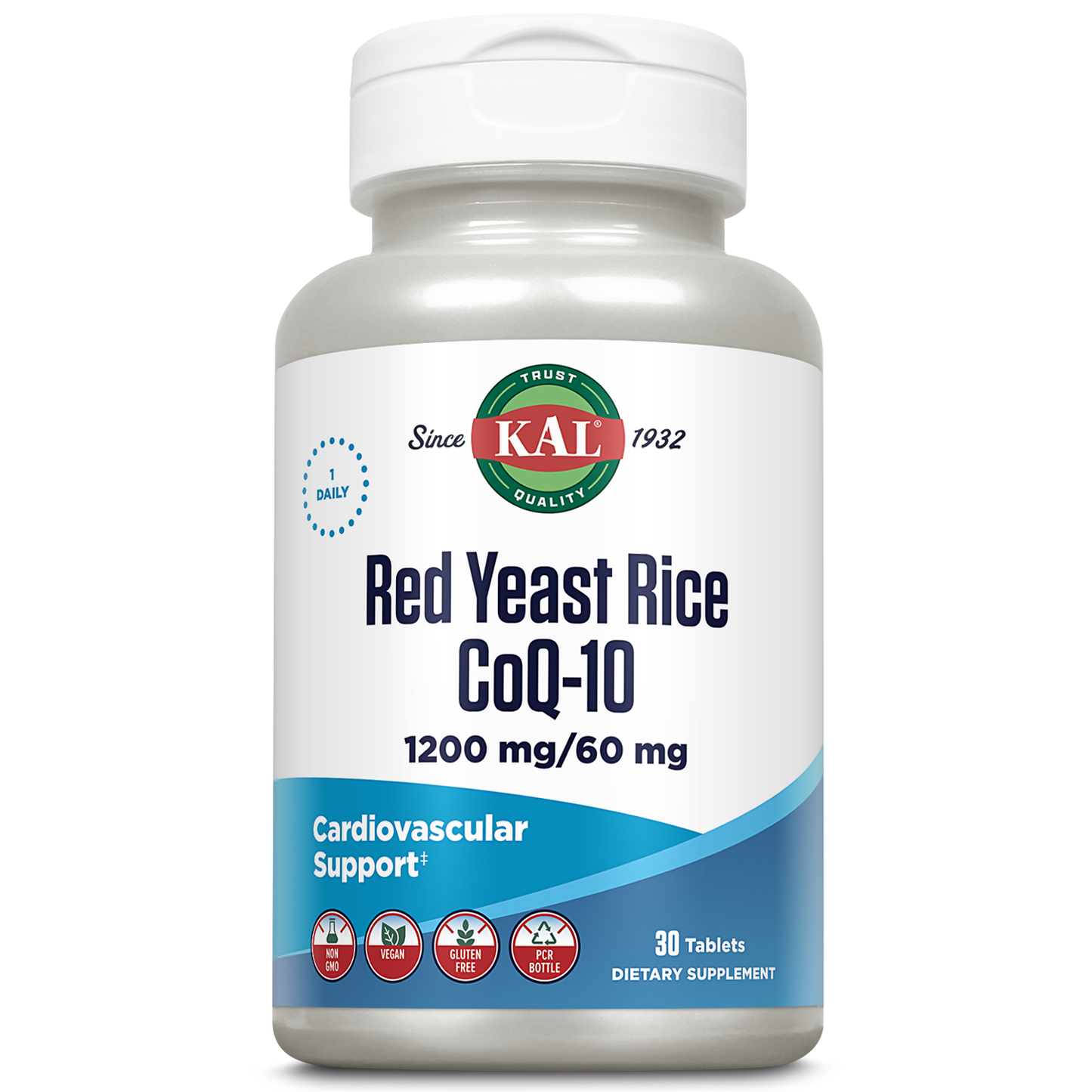 KAL Red Yeast Rice CoQ10 Once Daily | 30ct