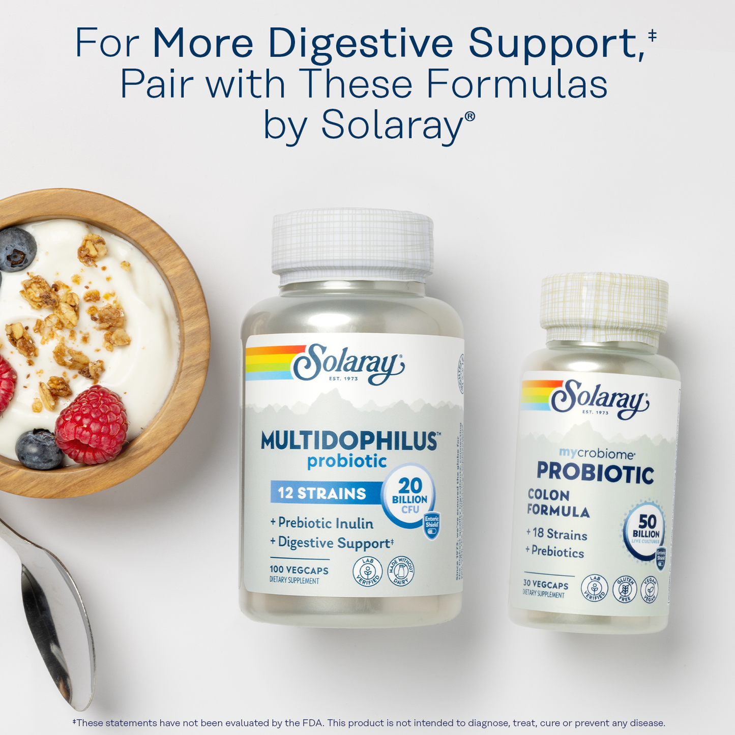 Solaray Super Digestaway Digestive Enzymes - Pancreatin, Papain, Ginger, Pepsin, Betaine HCl, Aloe Vera, and More - Digestion & Nutrient Absorption Support - Lab Verified