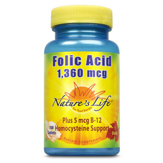 Nature's Life  Folic Acid 800 mcg | 100 ct