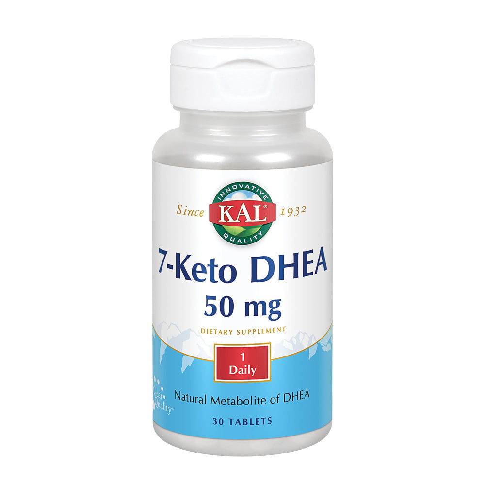 KAL 7-Keto DHEA 50 mg | Healthy Weight Management Support for Men & Women | ActivTab Rapidly Disintegrating Tablets | Lab Verified | 30 Tablets