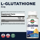 KAL L-Glutathione, Reduced Glutathione Supplement, High Absorption Antioxidant, Orange Flavor Instant Dissolve ActivMelt, Vegetarian, Lab Verified, 90 Servings, 90 Micro Tablets