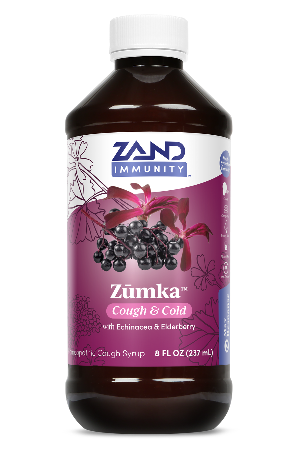 Zand Zumka Elderberry Cough Syrup 8oz