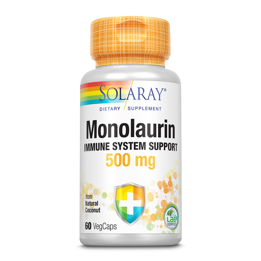 Solaray Monolaurin Supplement, 500 mg, 60 Count