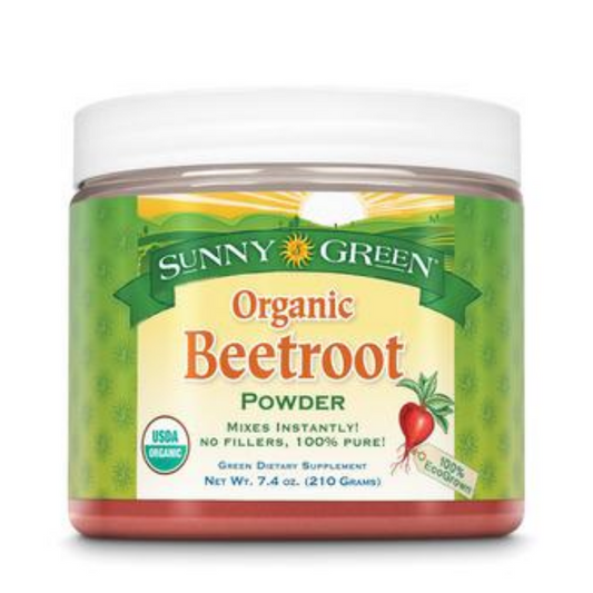SUNNY GREEN Beetroot Organic, Powder, Unflavored (Jar) | 7.4oz