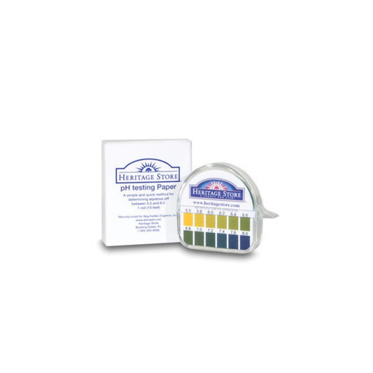 HERITAGE STORE pH Test Paper 15', 180 uses, Unscented (Carton) | 1ea