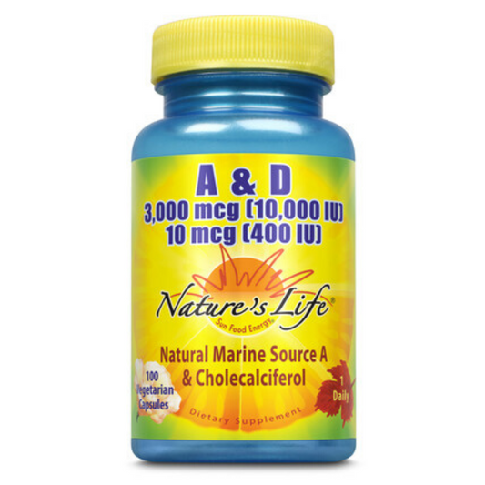 Nature's Life  A 10,000 IU / D 400 IU | 100 ct