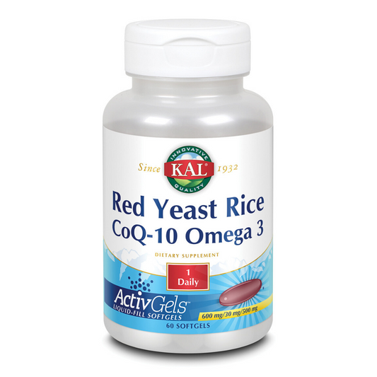 KAL Red Yeast Rice, CoQ10, Omega 3 ActivGels 60ct
