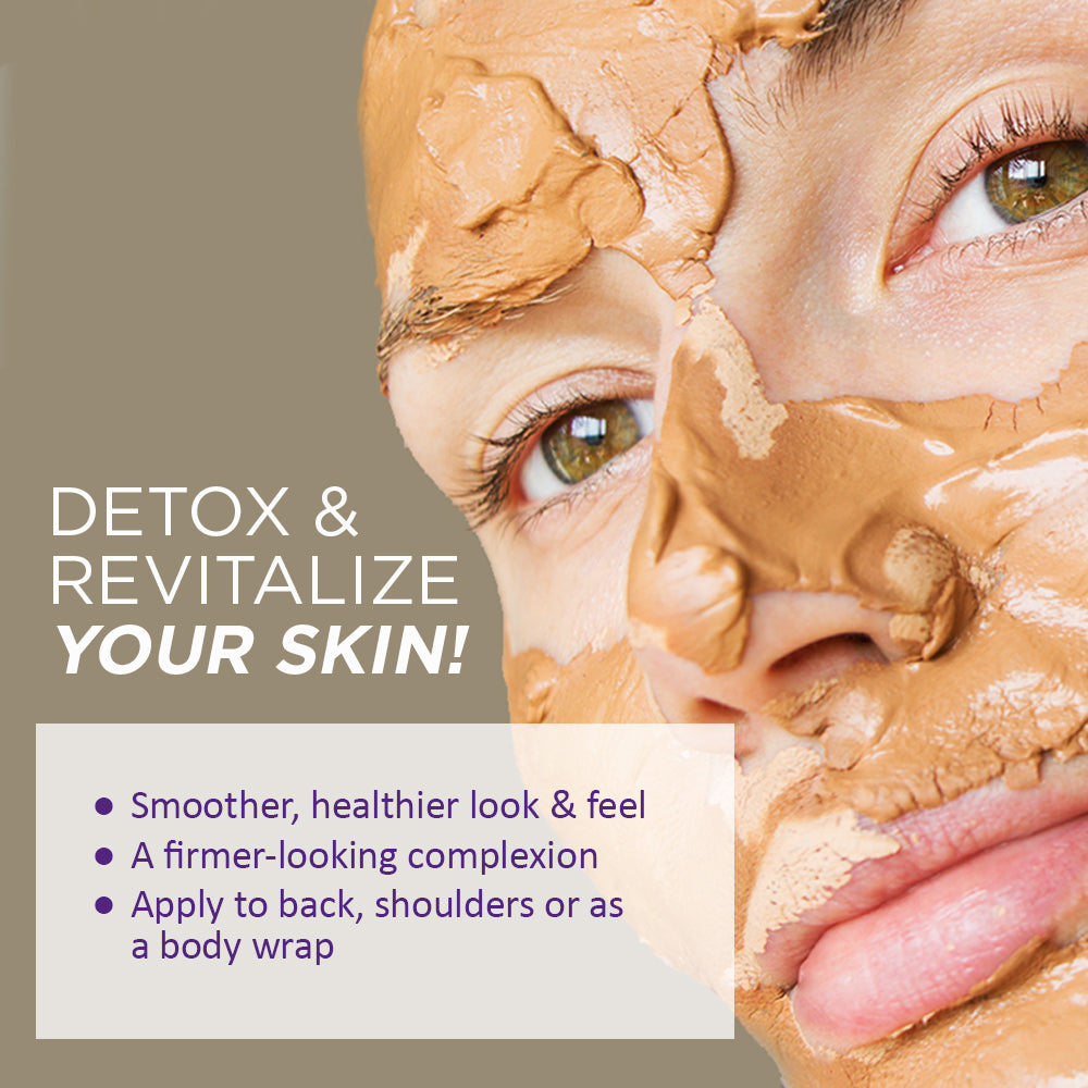 Life-flo 100% Pure Bentonite Clay | Facial Detox Mask for Oily Skin | Cleans Pores, Refreshes, Tones & Purifies | 11.5oz