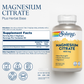 Solaray Magnesium Citrate 400mg - Bone Strength, Muscle Recovery, and Digestion Support - Herbal Base - Vegan, Lab Verified, 60-Day Money-Back Guarantee - 60 Servings, 180 VegCaps