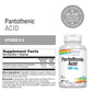 Solaray Pantothenic Acid 500mg Vitamin B-5 for Coenzyme-A Production & Energy Metabolism For Hair, Skin, Nails & Digestive Support 250 VegCaps