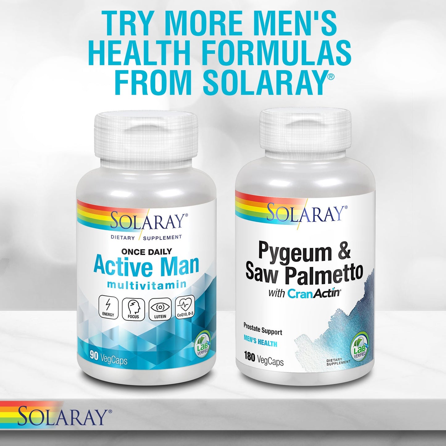 Solaray Saw Palmetto & Pygeum | Once Daily Prostate & Urinary Health Formula w/ Zinc & Vitamin E | 30 Softgels