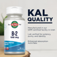 KAL Vitamin B2 100mg, Riboflavin B2, Healthy Energy and Metabolism Supplement, Red Blood Cell Synthesis Support, Enhanced Absorption ActivTabs, Vegan, 60-Day Guarantee, 60 Servings, 60 Tablets