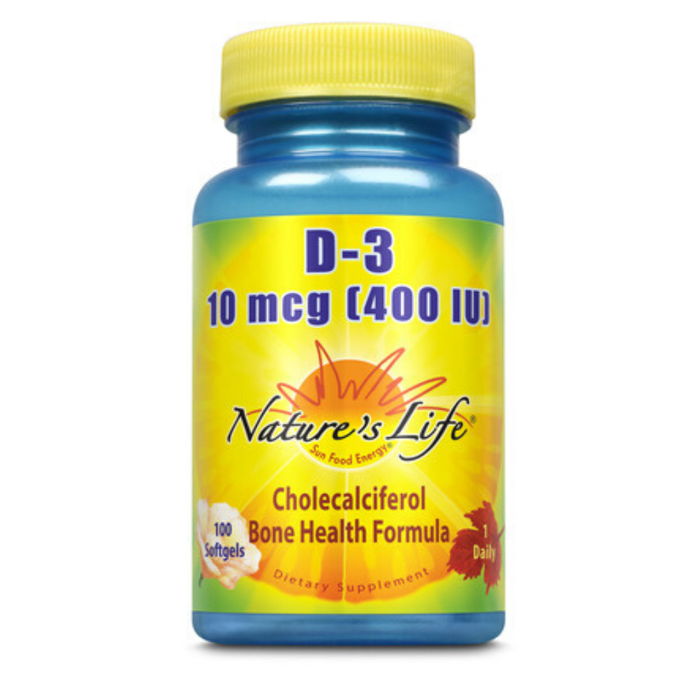 Nature's Life  D-3 400 IU | 100 ct