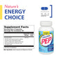 Natural Balance Original Pep Herbal Energizer | Energy, Vitality & Focus Formula w/ Eleuthero, Kola Nut & Gotu Kola | Plant-Based | 60 Caps, 30 Serv.