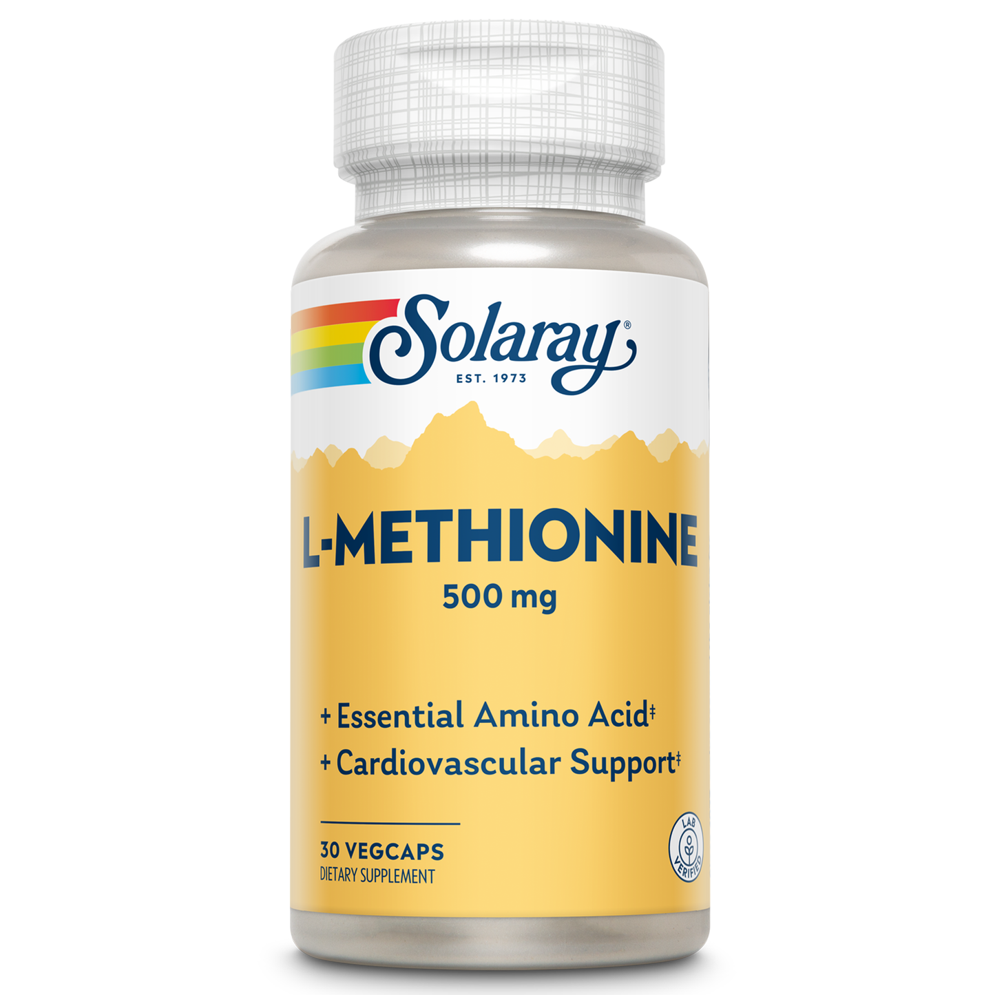 Solaray L-Methionine Supplement, 500 mg | 30 Count