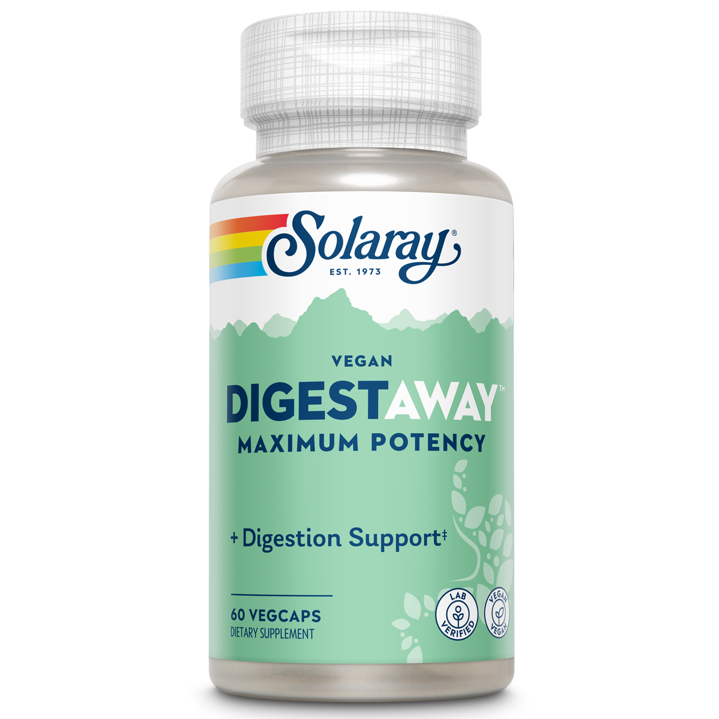 Solaray Super Digestaway Plant Enzymes, Veg Cap (Btl-Plastic) | 60ct