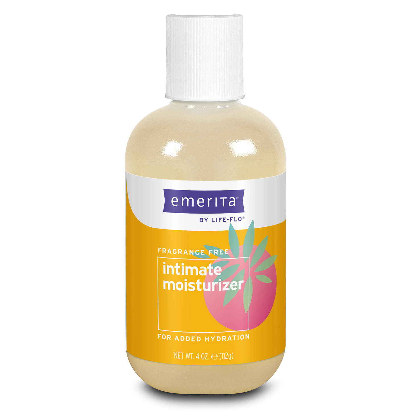 Emerita by Life-Flo Intimate Moisturizer - Aloe Vera, Calendula, and Ginseng Feminine Hygiene Products for Vaginal Dryness - Fragrance Free, Made Without Parabens - 4 OZ (4 fl oz)