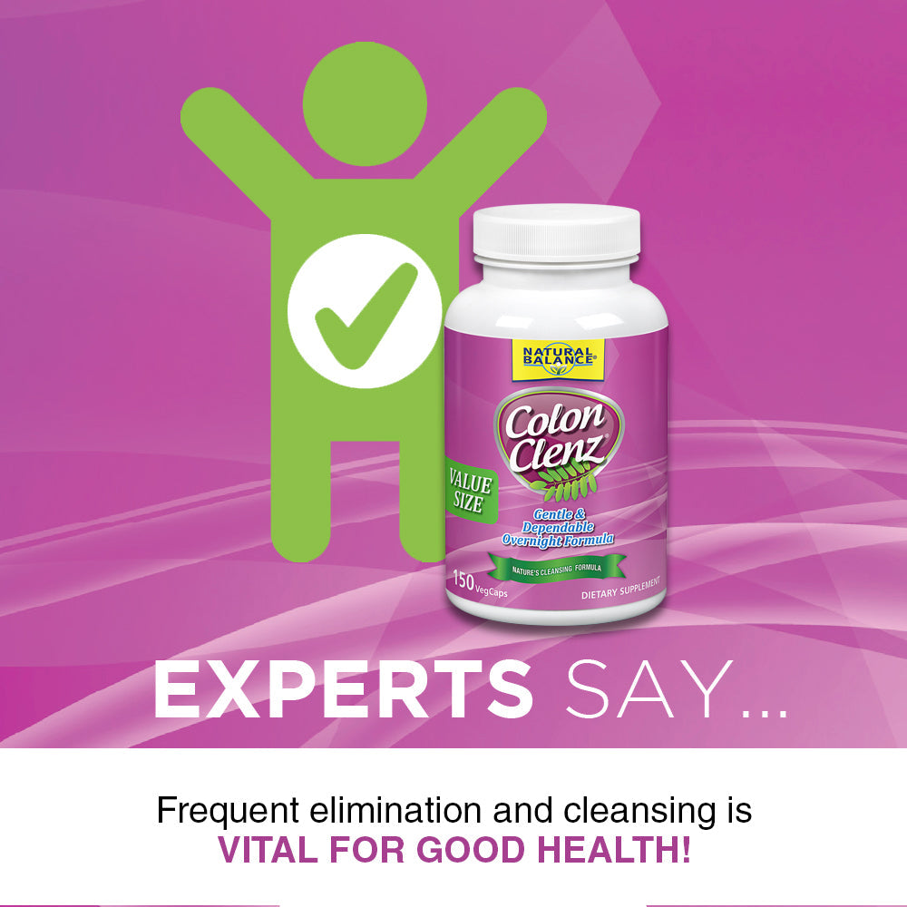 Natural Balance Colon Clenz | Herbal Colon Cleanse & Detox Supplement | Gentle & Dependable Overnight Formula