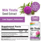 Solaray Milk Thistle Seed Extract 175mg Antioxidant Intended to Help Support a Normal, Healthy Liver Non-GMO & Vegan (60 CT)