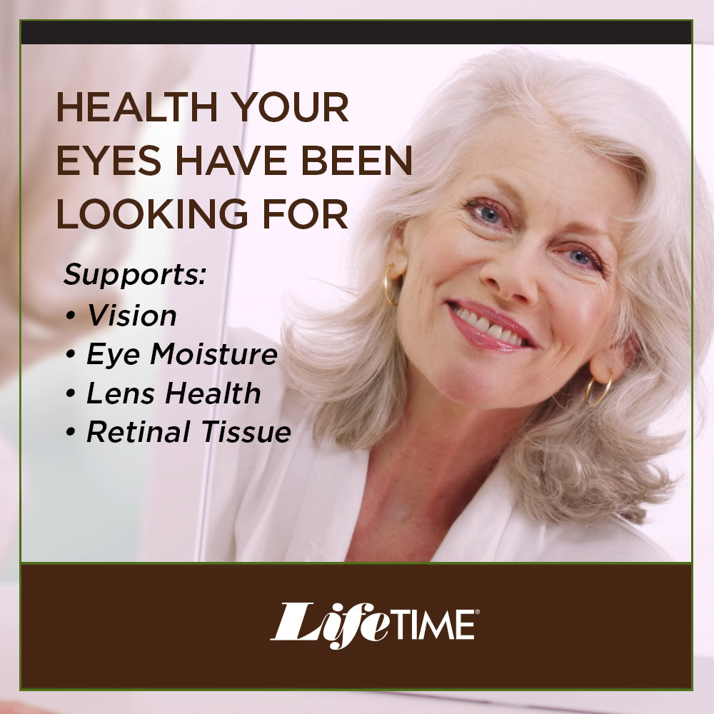 Lifetime Brite Eyes Antioxidant Formula | Supports Dry Eyes, Vision & Eye Health | With Lutein, Zeaxanthin, Bilberry, Vitamin A & C | 60 Servings