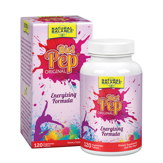 Natural Balance Diet Pep Energizing Formula | No Ephedra | With Guarana & Chromium for Metabolism, Energy & Healthy Weight Support | Includes Diet Plan