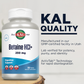 KAL Betaine HCL with Pepsin, Digestive Health Supplement with 250mg Betaine Hydrochloride Plus 130mg Pepsin, Gluten Free, Non-GMO, 60-Day Guarantee, Rapid Disintegration Tablets, 250 Servings, 250ct