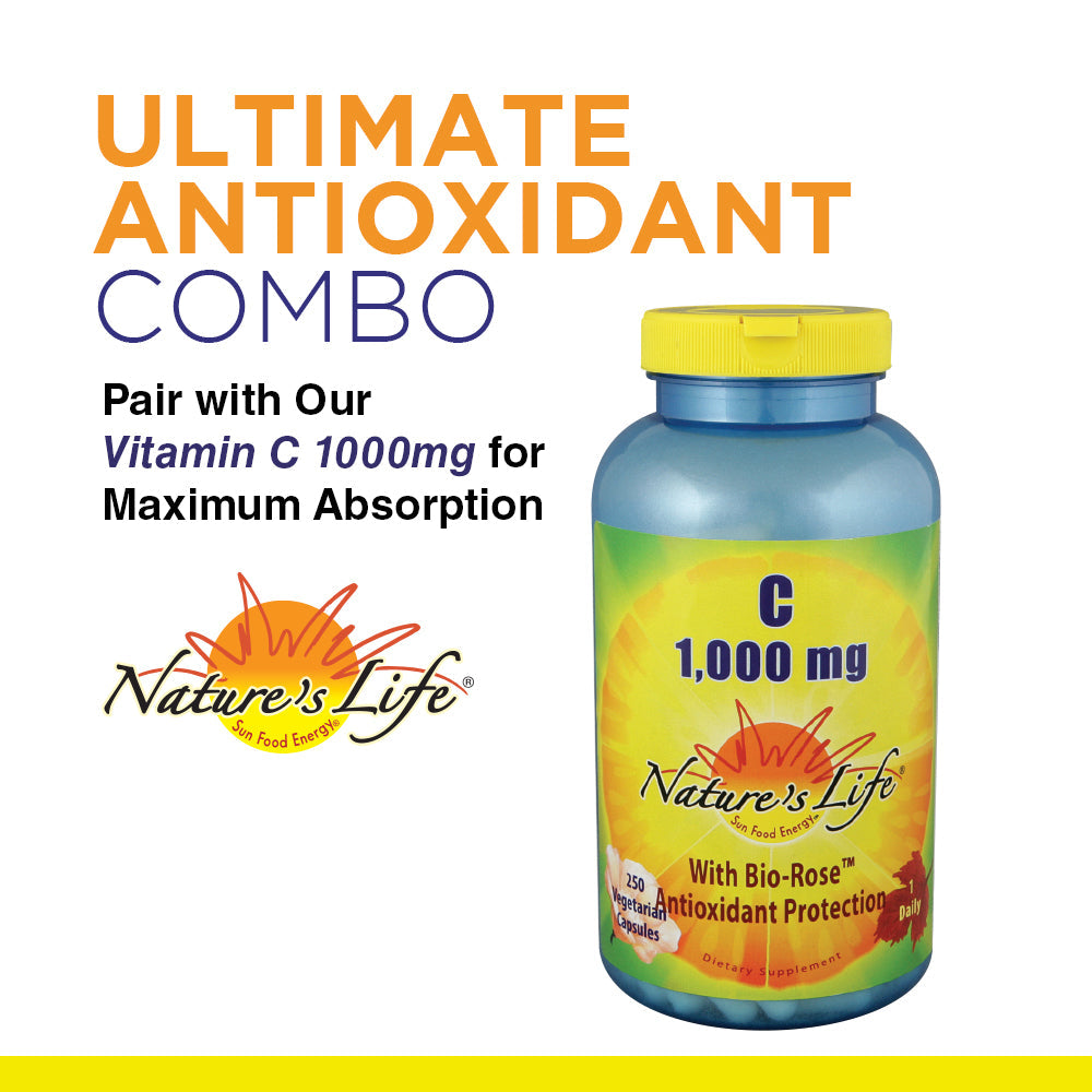 Nature's Life Lemon Bioflavonoids 1000 | Flavonoid Antioxidant Complex with Hesperidin and Rutin | 100 Tabs