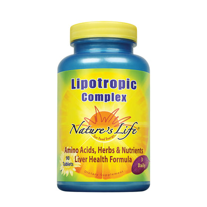 Nature's Life Lipotropic Complex | Comprehensive Support for Healthy Liver Function | With Choline & Inositol | Non-GMO | 90 Vegetarian Tablets