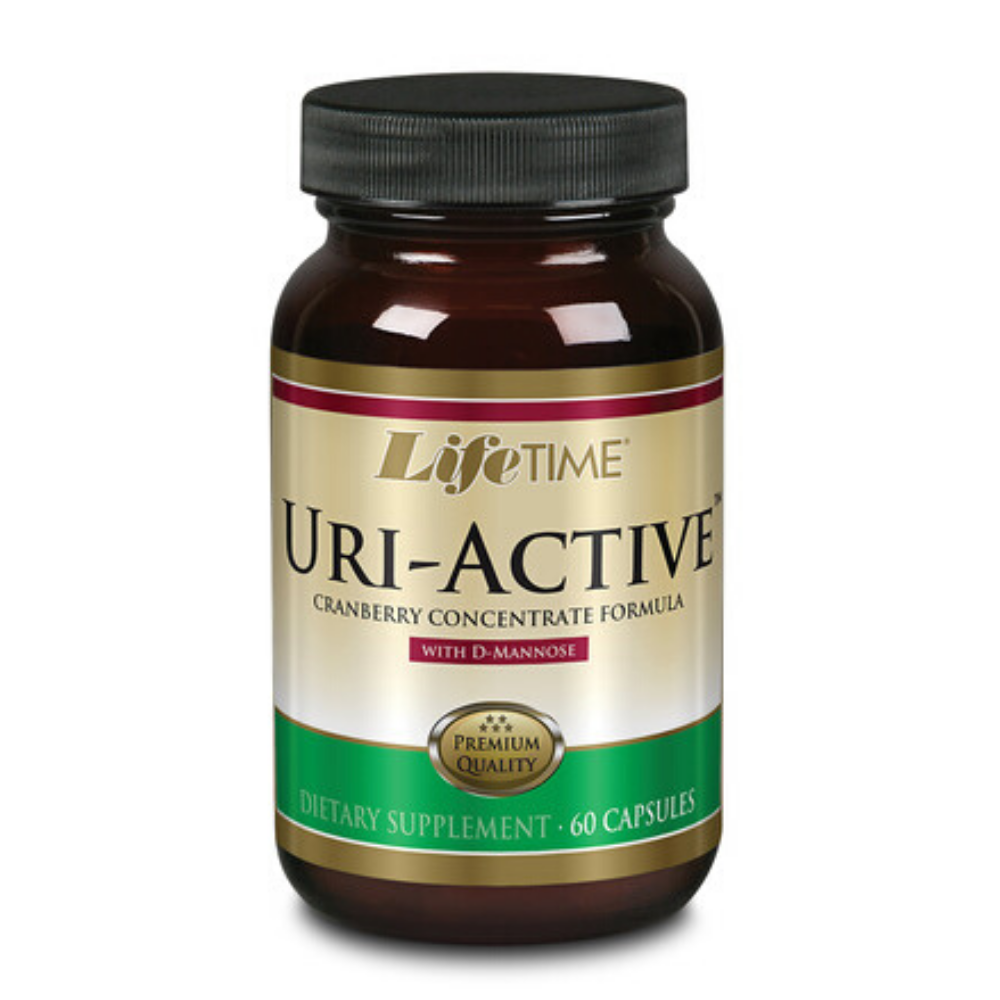 LIFETIME Uri-Active w/ D-Mannose & Cranberry, Veg Cap (Btl-Glass) | 60ct