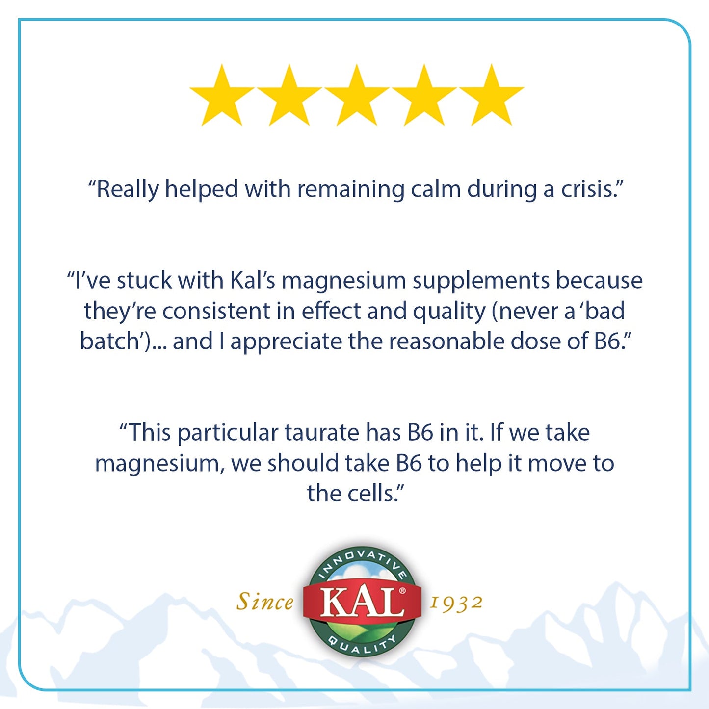KAL Magnesium Taurate 400mg Plus CoEnzyme Vitamin B6, Chelated Magnesium Supplement, Healthy Muscle Function, Nerve and Heart Health Support, Gluten Free, Vegan, 60-Day Guarantee (90 CT, 2pk)