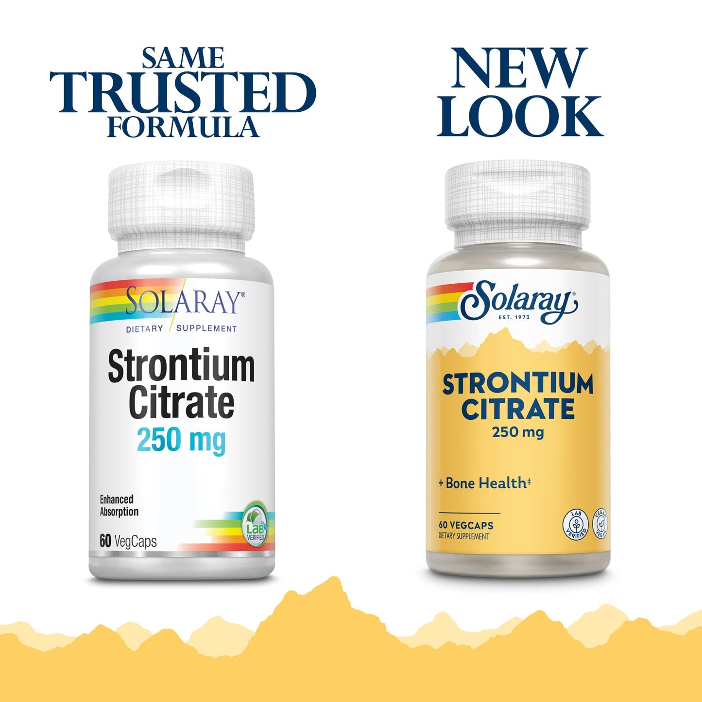 Solaray Strontium Citrate 250 mg | Healthy Bones & Teeth Support | Gentle Digestion, Enhanced Absorption | 60 VegCaps