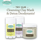 Living Clay Detox Clay Powder | All-Natural Bentonite Calcium Clay for Internal & External Deep Cleansing | Perfect for Mask, Bath or Wrap (64 oz)