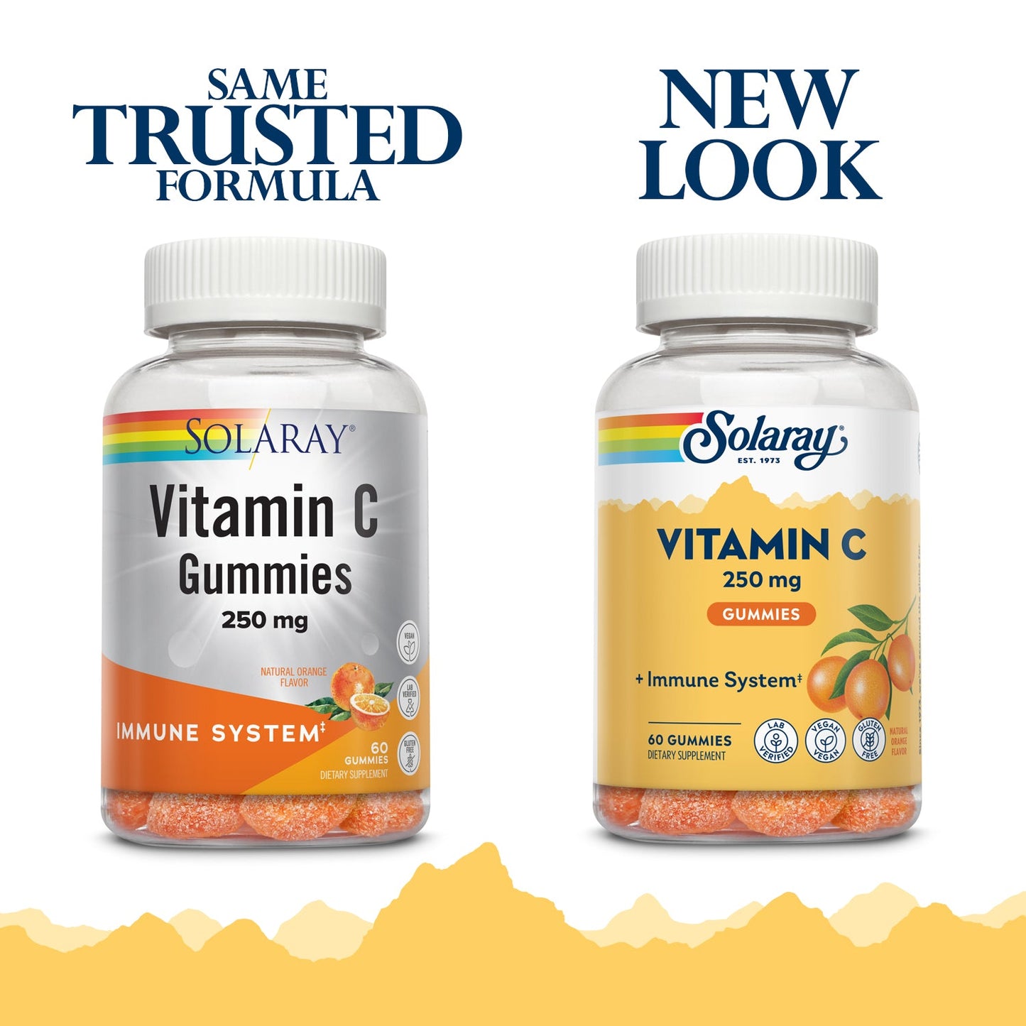 Solaray Vitamin C Gummies 250 mg | Healthy Immune System Function Support | Vegan & Gluten Free | 30 Servings, 60 Ct