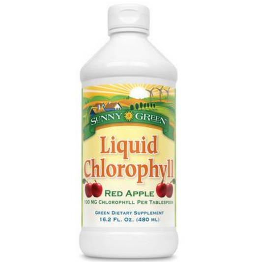 SUNNY GREEN Chlorophyll, Liquid, Apple (Btl-Plastic) | 16oz