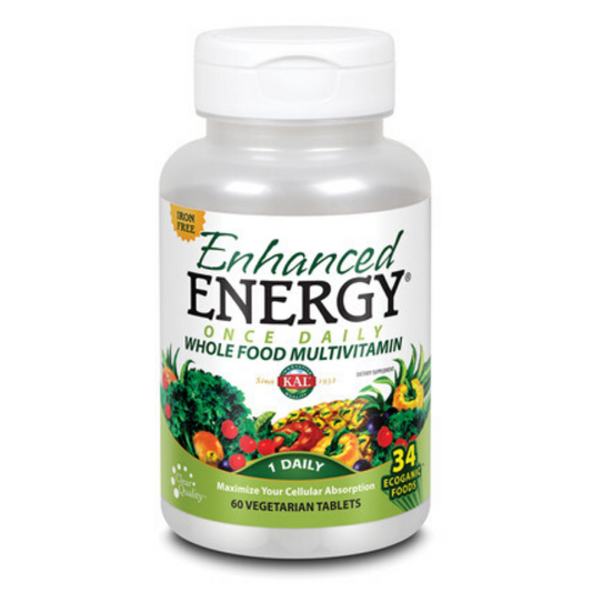 KAL Enhanced Energy Once Daily w/ No Iron | 60CT