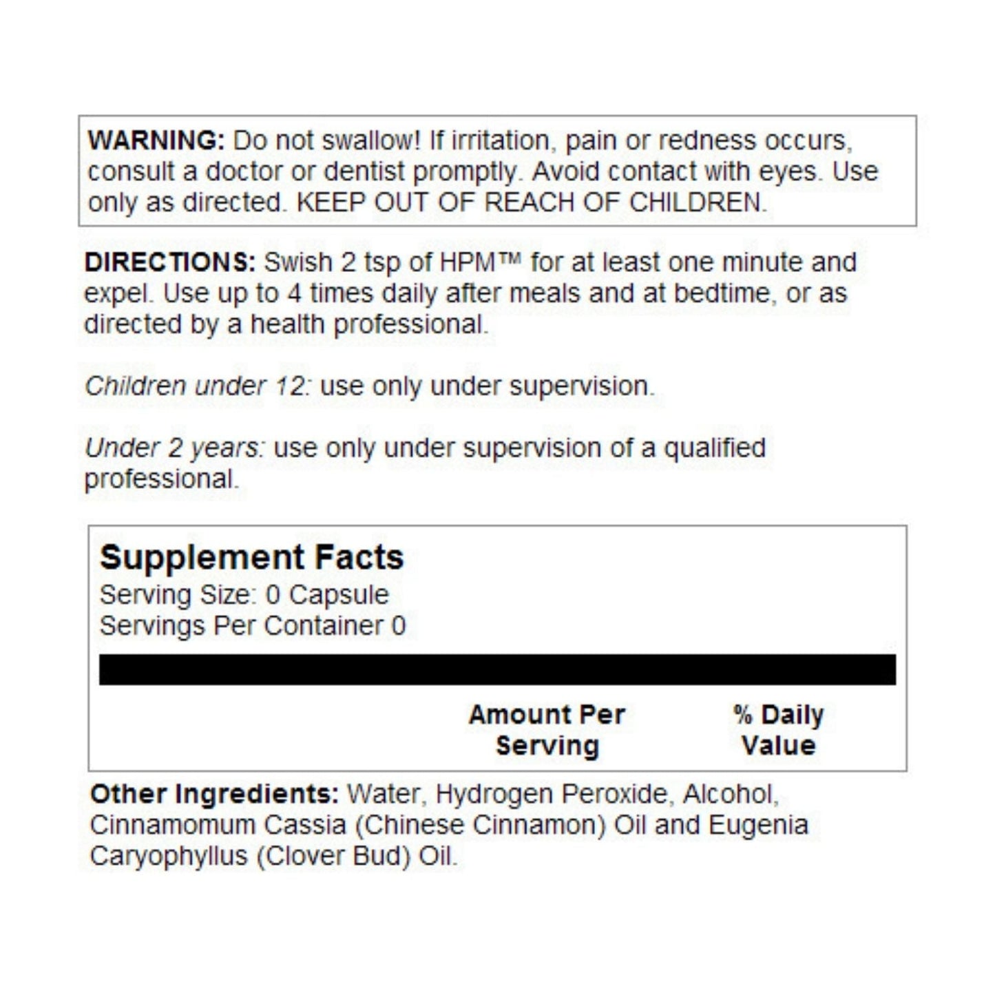 HERITAGE STORE Hydrogen Peroxide Mouthwash, Liquid, Cinnamon Clove (Btl-Plastic) | 16oz