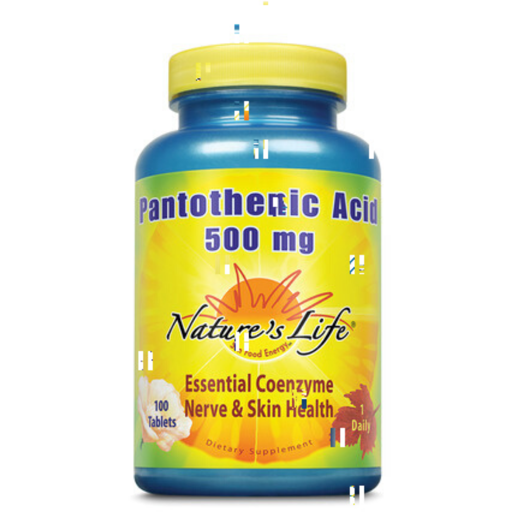 Nature's Life Pantothenic Acid, 500 mg | 100 ct