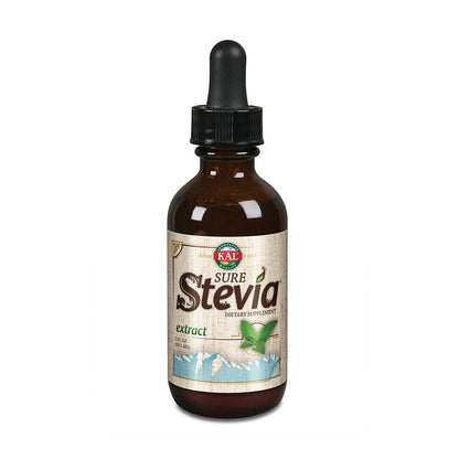 KAL Sure Stevia Drops, Low Carb, Zero Calorie Sweetener, Keto Friendly, Great Tasting Liquid Stevia, Low Glycemic, 60-Day Money Back Guarantee (Unflavored)