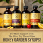 Honey Gardens Lemon and Honey Syrup, With 170 mg of Vitamin C and 3 mg of Zinc, Honey & Lemon Apitherapy Formula Includes Raw Honey, Organic Apple Cider Vinegar, Echinacea Blend, Rose Hips and More, 8 FL. OZ. 48 Servings