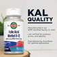 KAL Folic Acid Methyl B12 Supplement, Energy, Metabolism and Heart Health Support, w/ Folate 800 mcg and Methylcobalamin B12 1000 mcg, Vegetarian, Natural Raspberry ActivMelts, 60 Serv, 60 Micro Tabs